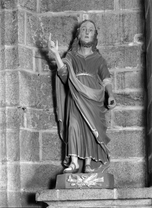 Statue (2, petite nature) : saint Crépin, saint Crépinien, église paroissiale Notre-Dame-de-Roscudon (Pont-Croix)