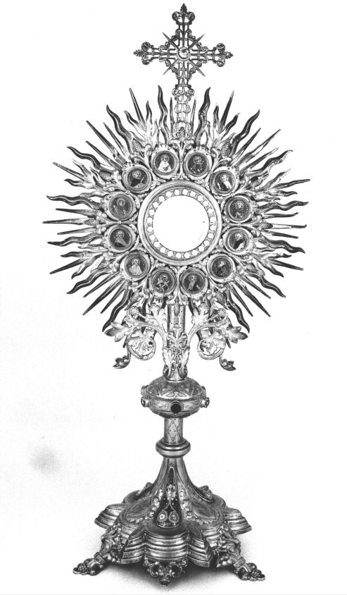 Ostensoir (2), église Saint-Nicodème (Quily fusionnée en Val d'Oust en 2016)