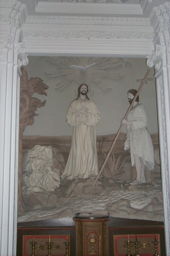 Groupe sculpté : Baptême du Christ