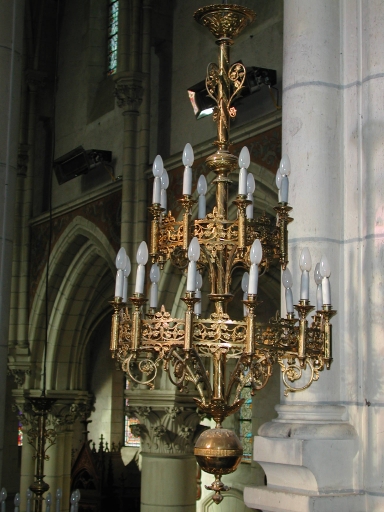 Ensemble de 4 porte-luminaires, de 4 couronnes de lumières et de 6 porte-luminaires d'applique