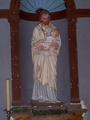 Statue (petite nature) : saint Joseph