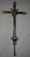 Croix de procession, église paroissiale Notre-Dame (Combourtillé)
