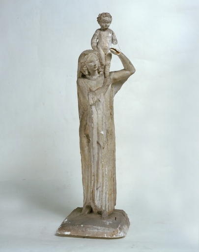 Statue : Vierge à l'Enfant, dite sainte Marie l'Egyptienne