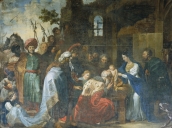 Tableau : Adoration des mages, Lescouët-Jugon (Jugon-les-Lacs fusionnée en Jugon-les-Lacs - Commune nouvelle en 2016)