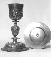 Calice, patène (1), église paroissiale Saint-Demet (Plozévet)