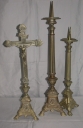 Garniture d'autel 2 : croix et 8 chandeliers