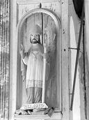 Statue (d'applique, petite nature) : saint Loup, chapelle Notre-Dame (Trédarzec)