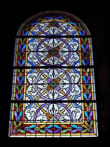 Ensemble de 3 verrières décoratives (baies 00, 5, 6)