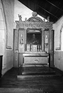 Autel, retable (autel secondaire, autel tombeau, retable architecturé) : du Sacré-Cœur, église paroissiale Saint-Abdon, Saint-Sennen (Messac fusionnée en Guipry-Messac en 2016)