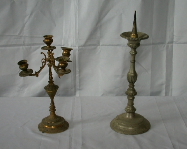 Paire 3 de Chandeliers d'église