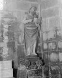 Statue (d'applique, demi-nature) : sainte Christine, chapelle Saint-Germain (Plogastel-Saint-Germain)