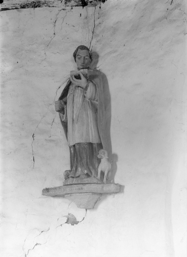 Statue : Saint Gildas, chapelle Notre-Dame (Cléden-Poher)