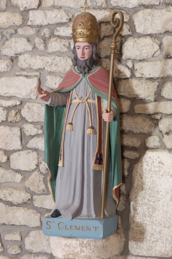 Statue (petite nature) : Saint Clément