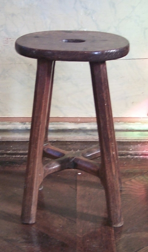 Ensemble de 4 tabourets d'église