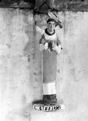 Statue (2, petite nature, d'applique) : saint Gilles, saint Félix, chapelle Saint-Germain (Langonnet)