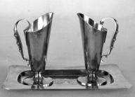 Plateau, burettes (2), abbaye de Chanoines (Fougères)