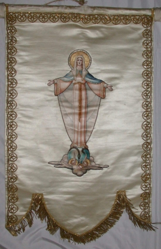 Bannière de procession : Immaculée Conception