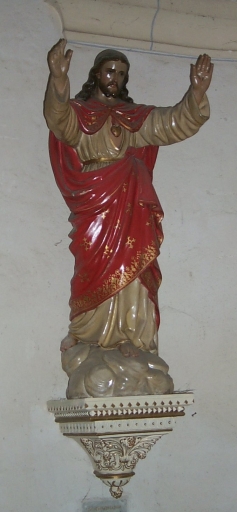 Statue sur culot : Sacré Coeur