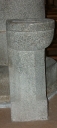 Trois bénitiers, église paroissiale Saint-Aubin (Yffiniac)