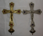 Paire de croix de procession dites croix des communiants