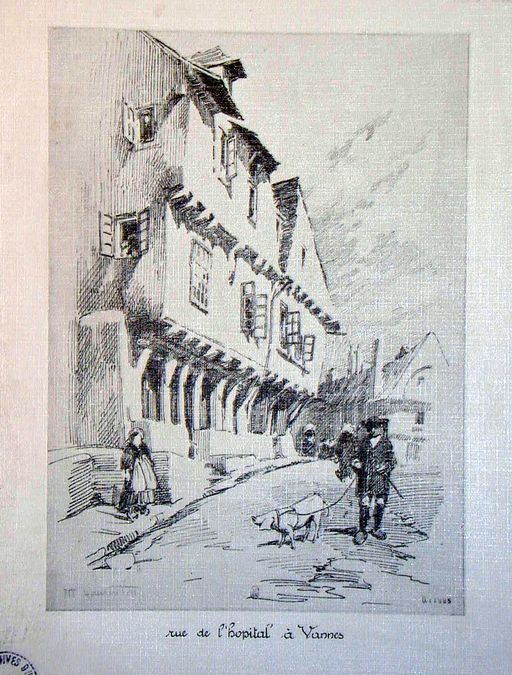 Rue Saint-Patern, de l'Hôpital et des deux frères Joubaud, anciennement Grande-Rue et rue de l'Hôpital (Vannes)
