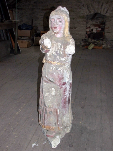 Groupe sculpté : Education de la Vierge (Pluméliau fusionnée en Pluméliau-Bieuzy en 2019)